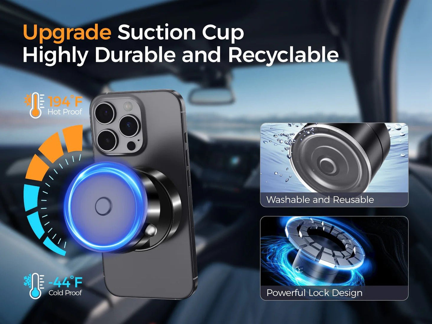 Nurtivy™️ Upgraded Magnetic Phone Holder 360° Rotation