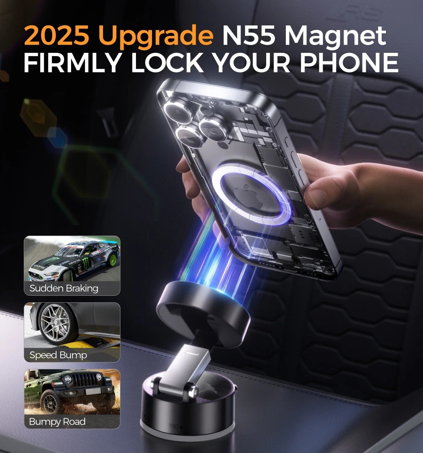Nurtivy™️ Upgraded Magnetic Phone Holder 360° Rotation