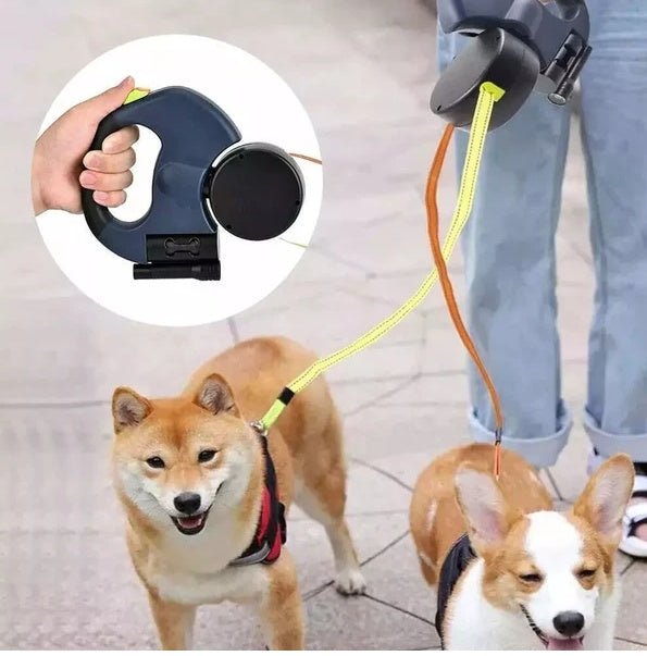 Nurtivy™️ Dual Retractable Dual Dog Leash - Nurtivy
